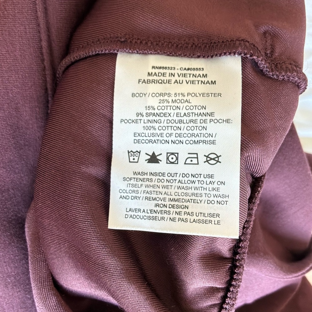 Nike 24.7 Dri-FIT Oversized Cropped 1/4 Zip Pullover Burgundy M - Picture 9 of 10